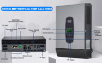 DATOU BOSS Inversor Híbrido 6200W, 220vac, 48vdc con MPPT 3000W Pantalla LCD Universal, Carga Múltiple de Dispositivos Certificado CE - details 10
