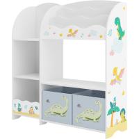 Estantería de Libros para Niños con Dos Cajones Plegables Diseño de Dinosaurio 100 x 93 x 30 cm - details 3