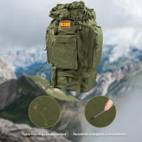 80L Camuflaje Mochila Táctica Gran Capacidad Senderismo Bolsa Impermeable Ciclismo Pack Hombres Mochila de viaje al aire libre Multi-Bolsillo Bolsas - details 7