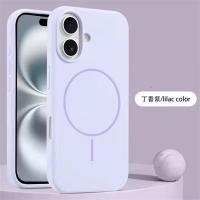 Nuevas fundas protectoras de silicona con carga inalámbrica magnética Magsafe para iPhone 16 15 14 Plus Apple 16 15 14 Pro Max - details 16