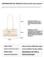 Bolso de lujo ligero francés para las axilas, nuevo bolso baguette para mujer, bolso de hombro tipo almohada portátil de alta gama. - details 5