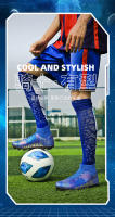 Parte superior alta transpirable, cómodos y antideslizantes, zapatos de juego profesional para entrenamiento en césped, zapatos de fútbol. - details 6