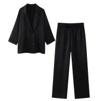 Conjunto de Traje Doble Abotonado para Mujer Primavera-Invierno 2025 Estilo Europeo-Americano - details 9