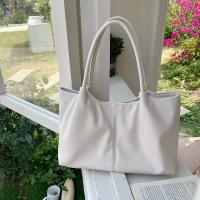 Bolso de hombro blanco sencillo 2025 Bolso de mano suave de cuero PU para mujer - details 2