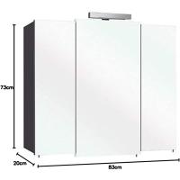 Armario con Espejo de Mainz-Bonn Almacenamiento de Baño de Dormitorio - details 9