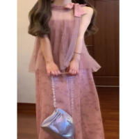 Elegante Estilo Francés Vestido de Princesa Dulce con Trenza de Malla Jacquard - details 6