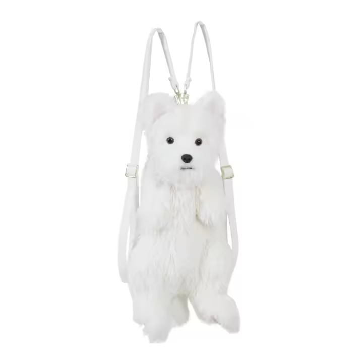 West Highland Mochila Cachorro Peluche Juguete Oblicua Straddle Muñeca Calmante Simulación Regalo - 1