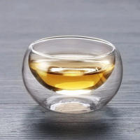 Taza de té de kung-fu, vaso de vidrio de 1/6 piezas, Ideal para el hogar, regalo de cumpleaños, 50ml - details 5