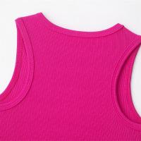PB & ZA2025-Camiseta corta con cuello redondo, sin mangas, ajustada, informal, versátil, con temperamento, chaleco, novedad de verano, ropa para mujer - details 8