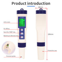 Bolígrafo Detector de calidad del agua 5 en 1, medidor de cloro, PH, H2, ORP, TEMP, CL2, probador, multifunción, Monitor de cloro para piscina, Spa - details 48