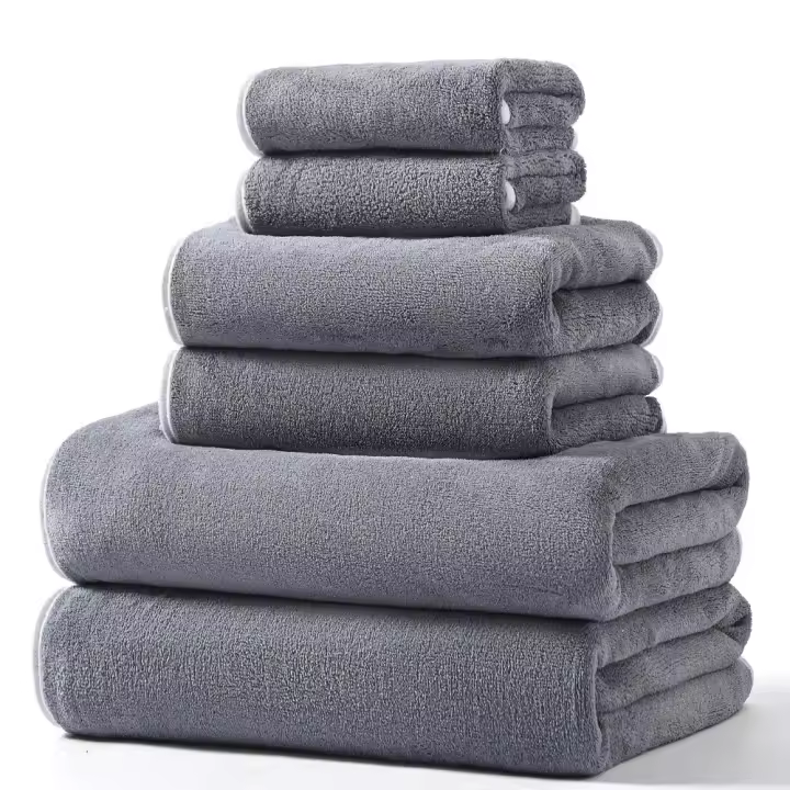 Resistentes, Suaves y Absorbentes. Ideal para baño, Casa, Hotel, Piscina, 6 piezas - 1