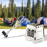 Estufa de Alcohol Plegable Portátil Lixada Titanio/Acero Inoxidable Ideal para Cocina al Aire Libre - details 9