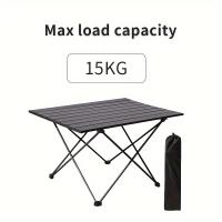 1 mesa plegable de aleación de aluminio 7050, mesa plegable resistente a los arañazos, adecuada para acampar al aire libre. - details 6