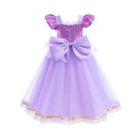 Vestido de fiesta de cumpleaños de princesa púrpura para niñas pequeñas, disfraz de Halloween, Pascua, carvinal, vestido de fiesta de vacaciones para niñas - details 12
