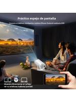 Proyector Android 4k LED de Alta Calidad Enfoque Corto, Resolución 720P, Audio Incorporado, WIFI, Tamaño de Pantalla Máximo 130