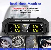 Sensor de E-ACE para coche TPMS, sistema inteligente de monitoreo de presión de neumáticos de 8bar para vehículos con 4 sensores, reloj electrónico, pantalla LCD - details 1
