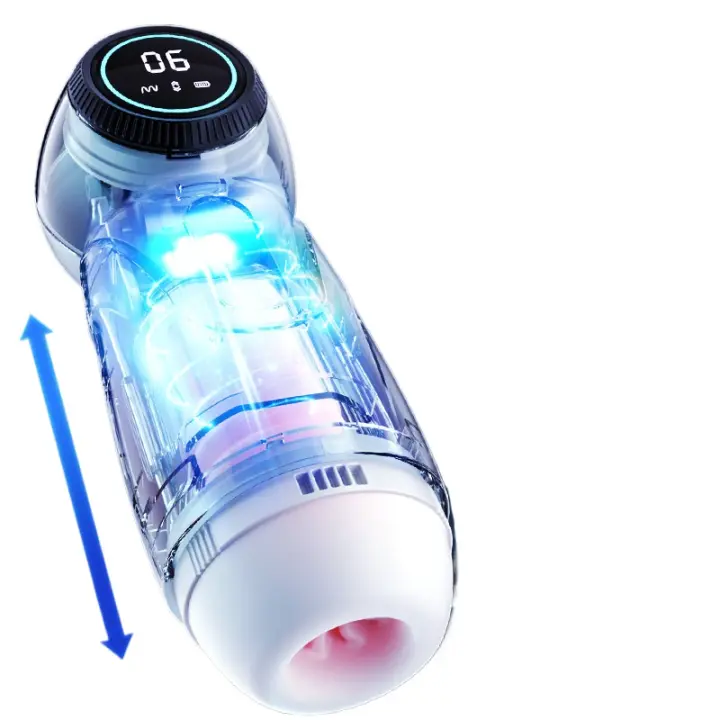 Juguetes sexuales, tazas de aviones, tazas de aviones de calentamiento telescópico, productos de moldeo invertido para hombres eléctricos completamente automáticos para hombres - 1
