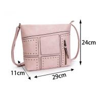 Bolso de hombro de cuero PU suave para mujer, bandolera Retro concremallera, bolso cruzado femenino de gran capacidad, bolso diario, 9 colores. - details 0