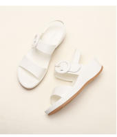 Sandalias de verano para mujer, nuevas, modernas y versátiles, cómodas, con tacón de cuña, suela plana, casuales, suela gruesa y tacón medio. - details 13