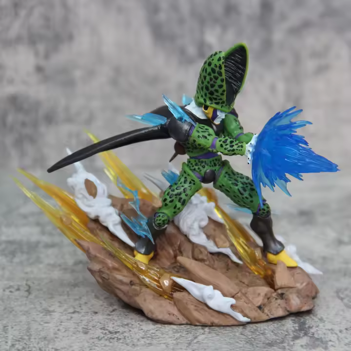 Figura de Son Goku, Kamehameha, Kakarotto Cell, Super Saiyan, modelo de decoración, estatua, muñeca, reg - 1