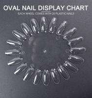 Tablero de Práctica de Pincelado de Uñas KADS 1pc con 20 Tips y Counterpoint Plástico Gel Esmalte Plato Negro Natural y Transparente - details 0