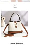 Bolso de hombro diagonal de gran capacidad para mujer de alta gama, cierre de cremallera moderno, diseño y producción 21419 PU - details 3