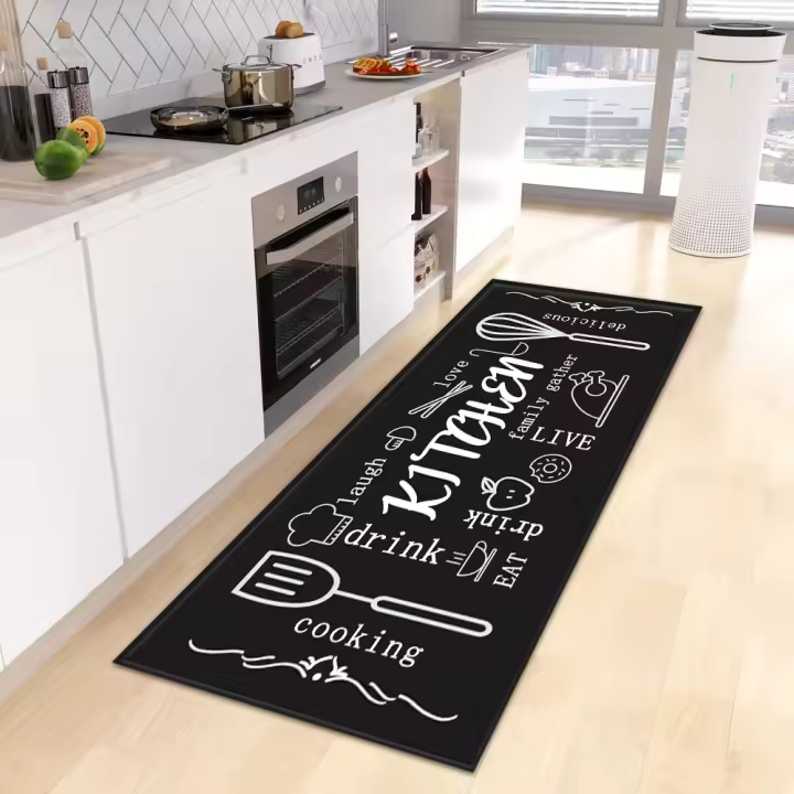 Alfombra personalizada para cocina Felpudo de entrada para sala de estar, hogar, baño, balcón, decoración, suelo de dormitorio, pasillo, alfombra antideslizante para pies - 1