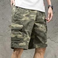 Pantalones Cortos Holgados Informales para Hombre Estilo Japonés, Funcionales y de Moda con Pierna Recta de Verano - details 1