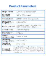 Cámaras de vigilancia wifi doméstico inalámbrico HD interior inteligente Visión nocturna remoto vigilancia - details 15