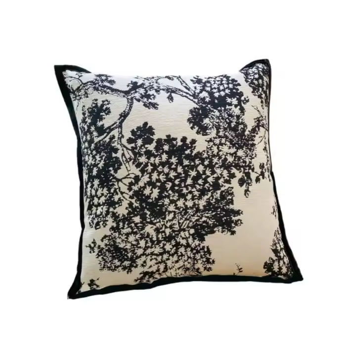 Decoración del hogar, funda de almohada de estilo Vintage de 45CM, funda de almohada ligera de lujo, funda de cojín suave de algodón para sofá/cama - 1