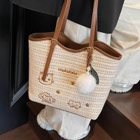 Bolso tejido informal para vacaciones en la playa de verano para mujer, bolso versátil para las axilas para ir de compras y viajar, 2025 - details 16