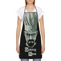 Babero personalizado Breaking Bad Time delantales hombres mujeres Unisex adulto Chef cocina Walter White Tablier cocina jardinería - details 1