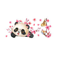 Pegatina de Pared Decorativa HonC con Diseño de Panda y Pájaros de Dibujos Animados para Habitación de Niños Material de PVC Poli Vínilo Autoadhesivo y Reutilizable - details 6