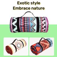 Manta de picnic para exteriores, impermeable, extragrande, esterilla de camping, 4 mm de grosor, 3 capas, embalaje enrollable - details 3