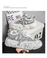 Hombres 2025 primavera y verano nueva malla de moda transpirable deportes ligeros suela suave papá popular versátil zapatos casuales. - details 6
