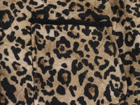 TRAFZA-abrigo de algodón con estampado de leopardo para mujer, abrigo holgado informal de manga larga con bolsillos y una hilera de botones, para invierno, 2024 - details 11