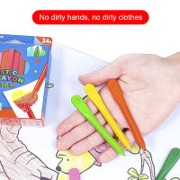 Lápices de colores triangulares seguros para niños, lápices de colores no tóxicos para estudiantes, juguetes de dibujo de papelería para niños, 12/18 colores - details 2
