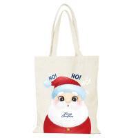 Regalo de Año Nuevo, bolso de mano para hombre, bolsos de lona con dibujos animados de Feliz Navidad, bolso de compras para mujer, bolsos de tela, bolso de compras ecológico para mujer - details 9