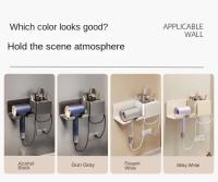 Organizador de alisador de cuna de baño, soporte para secador de pelo, estante, accesorios de baño - details 11