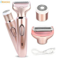 Afeitadora eléctrica 4 en 1 para mujer, depiladora corporal, recortadora inalámbrica indolora, maquinilla de afeitar, regalos para el cuidado de la piel - details 0