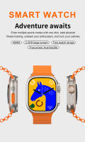 Reloj inteligente con pantalla HD de 2,3 pulgadas, dispositivo con 7 correas intercambiables y auriculares, Bluetooth, llamadas, música, juegos - details 0