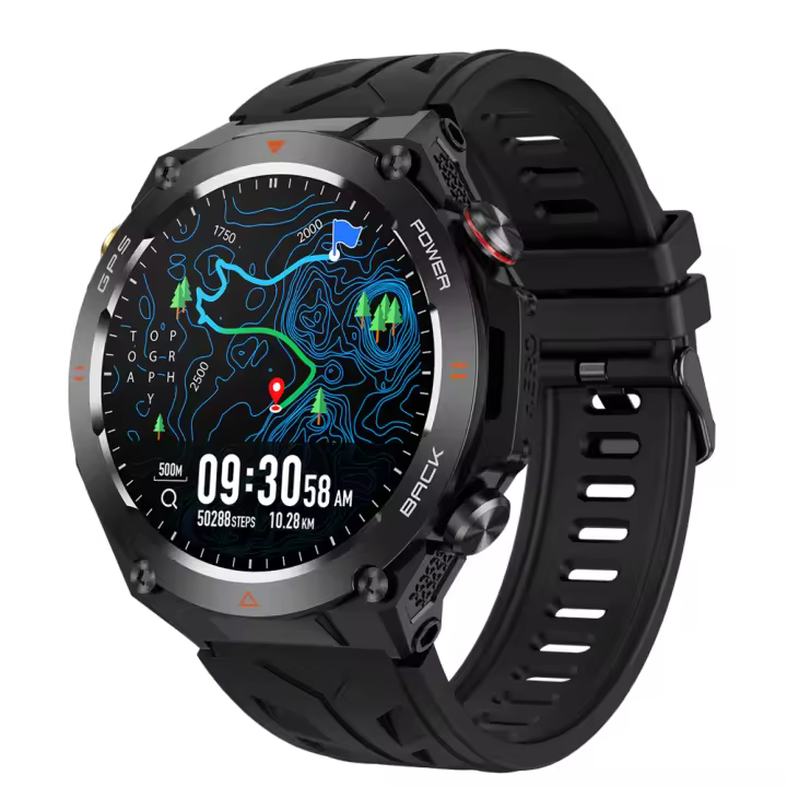 2025 Nuevo reloj inteligente VG41 Brújula GPS incorporado Asistente de voz AI Detección de altitud y presión atmosférica Llamada Bluetooth Frecuencia cardíaca Modo de ejercicio Calorías Reloj inteligente - 1