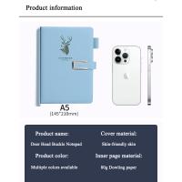 Cuaderno de Cuero A5 con Cubierta Dura 160 Hojas Planificador Diario Notas - details 10