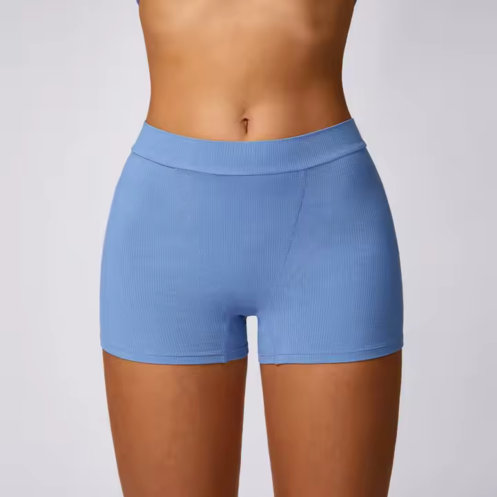 Pantalones cortos de Yoga para mujer, Shorts deportivos elásticos, antideslumbrantes, transpirables, de secado rápido - 1