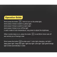 Nueva pantalla colgante juego de luz atmósfera colorida luz asimétrica protección ocular monitor escritorio de trabajo luz de relleno luz de computadora - details 30