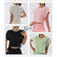 Camiseta de Yoga de Verano Top Casual con Secado Rápido Ropa Suelta y Transpirable de Manga Corta para Mujer Ideal para Correr al Aire Libre - details 22