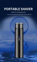 Mini Afeitadora eléctrica para hombres, carga USB portátil con maquinilla de afeitar, sin daños en la piel, cara, Barba - details 0