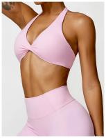 Mujeres Sexy belleza espalda gimnasio correr Push Up Yoga deportes sujetadores transpirable envuelto Yoga deportes sujetadores copa triangular ropa interior femenina - details 3