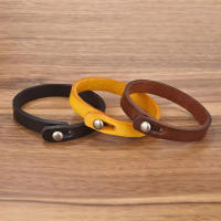 Jiayiqi-pulsera Vintage de cuero genuino para hombre y mujer, brazalete de mano, brazalete Punk, regalo de joyería para pareja - details 12