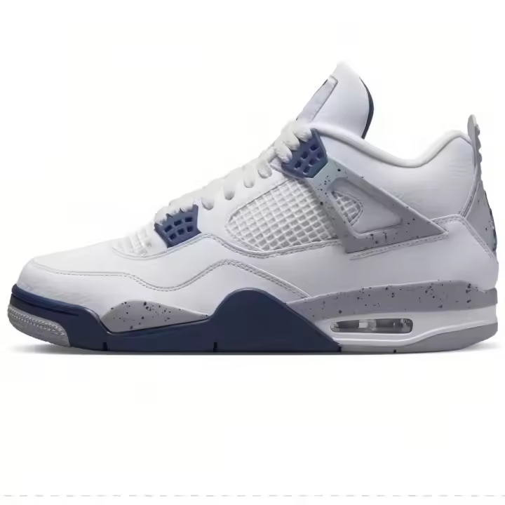 Baloncesto blanco transpirable plana zapatillas de deporte informales 4s mujeres zapatos para correr al aire libre diseñador hombres zapatos deportivos - 1